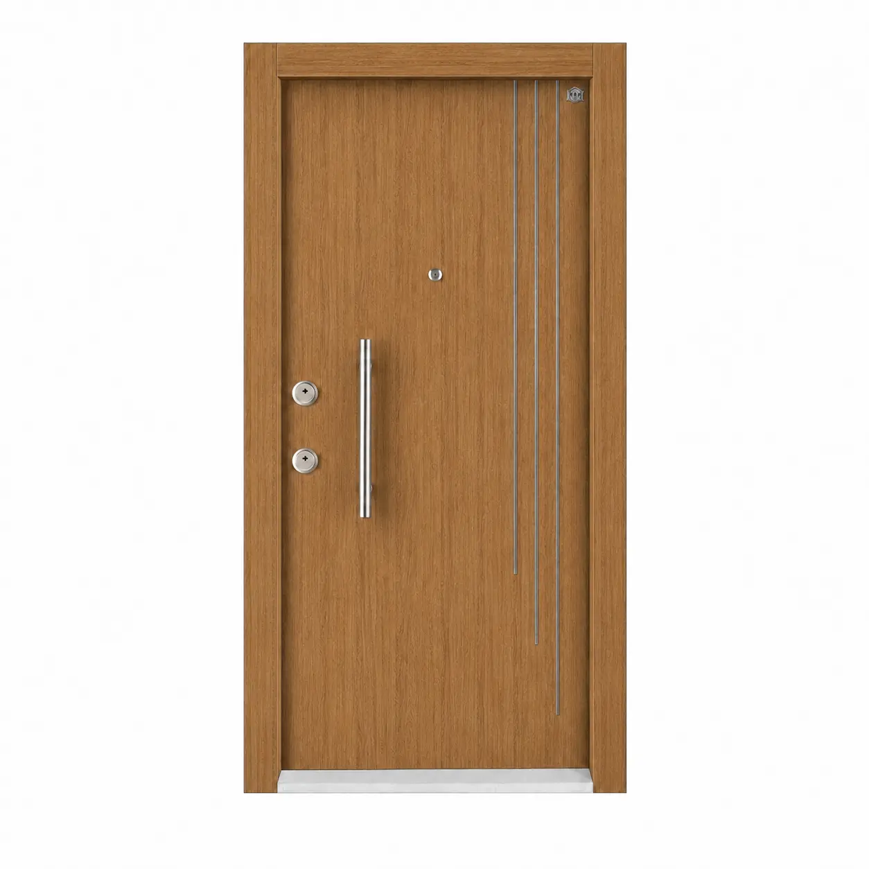 Kale D01 butik çelik kapı kapalı görünüm